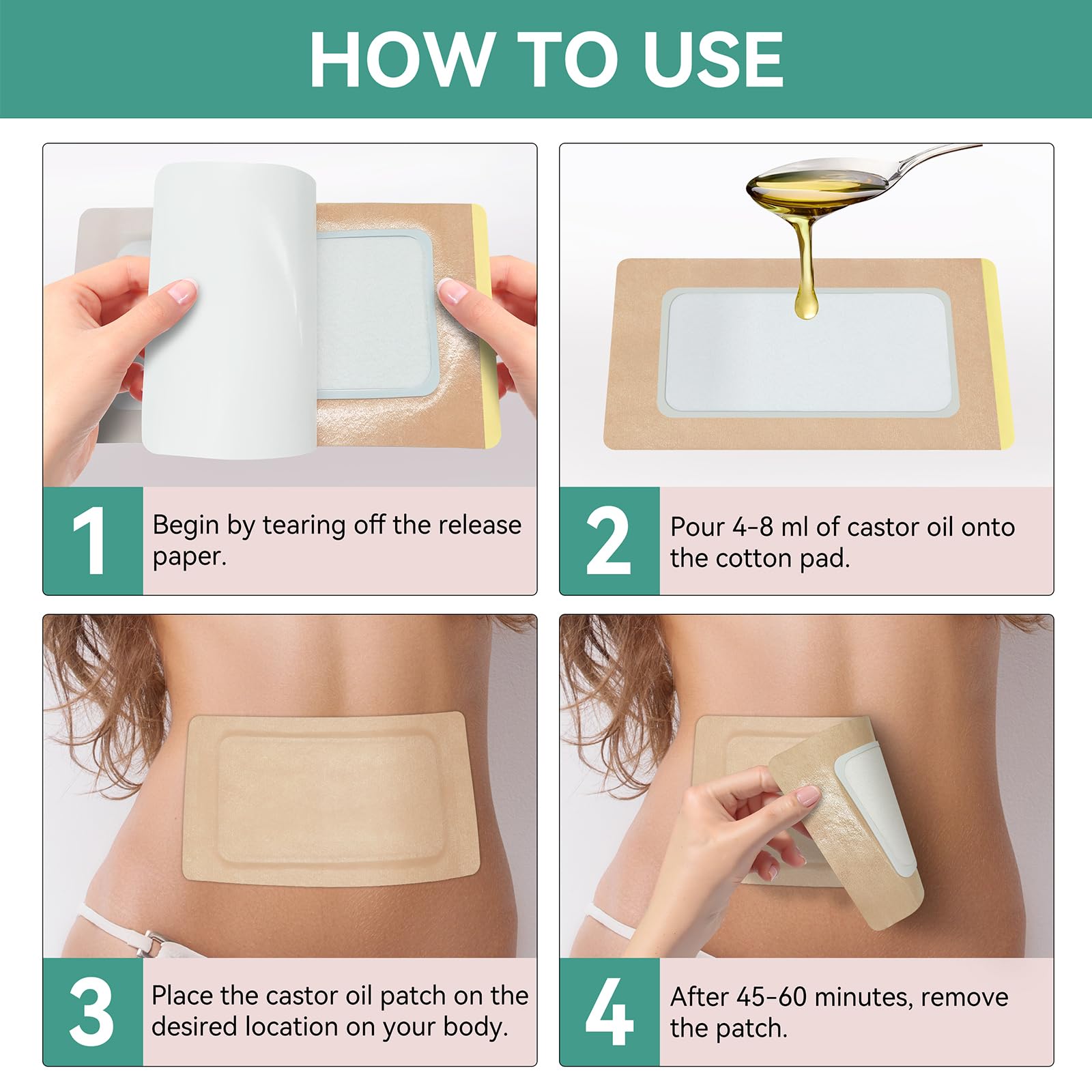 Taoscare castor oil pack wrap travel-friendly option for wellness on the go.