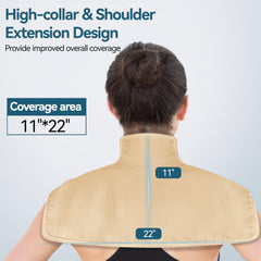 Taoscare castor oil pack wrap for upper back eases tension and stiffness.