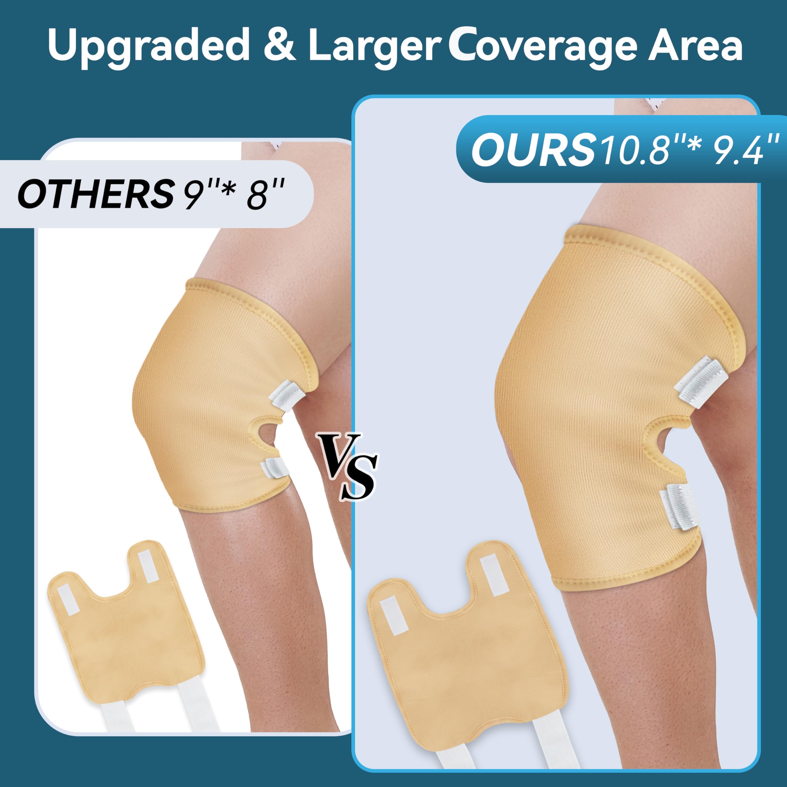 Taoscare castor oil pack wrap with adjustable Velcro for secure, customizable fit.