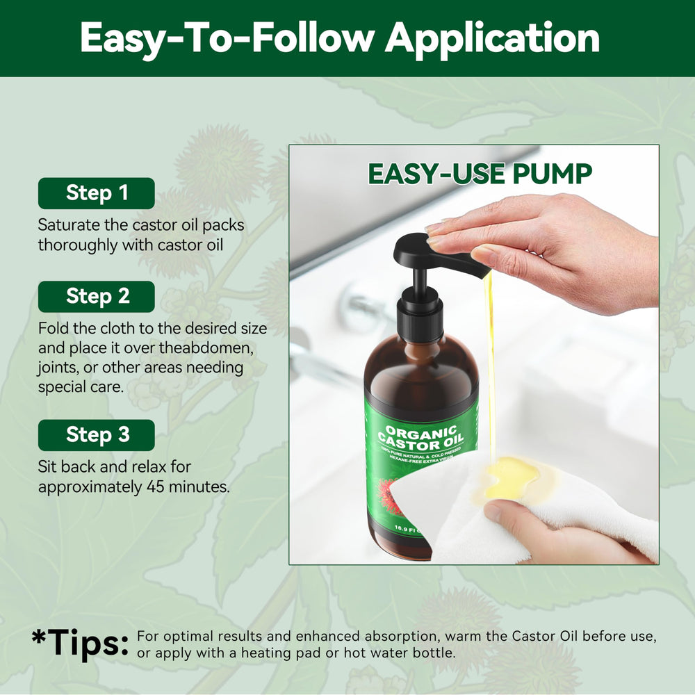 Taoscare Castor Oil nourishes skin for hydration and smoothness.
