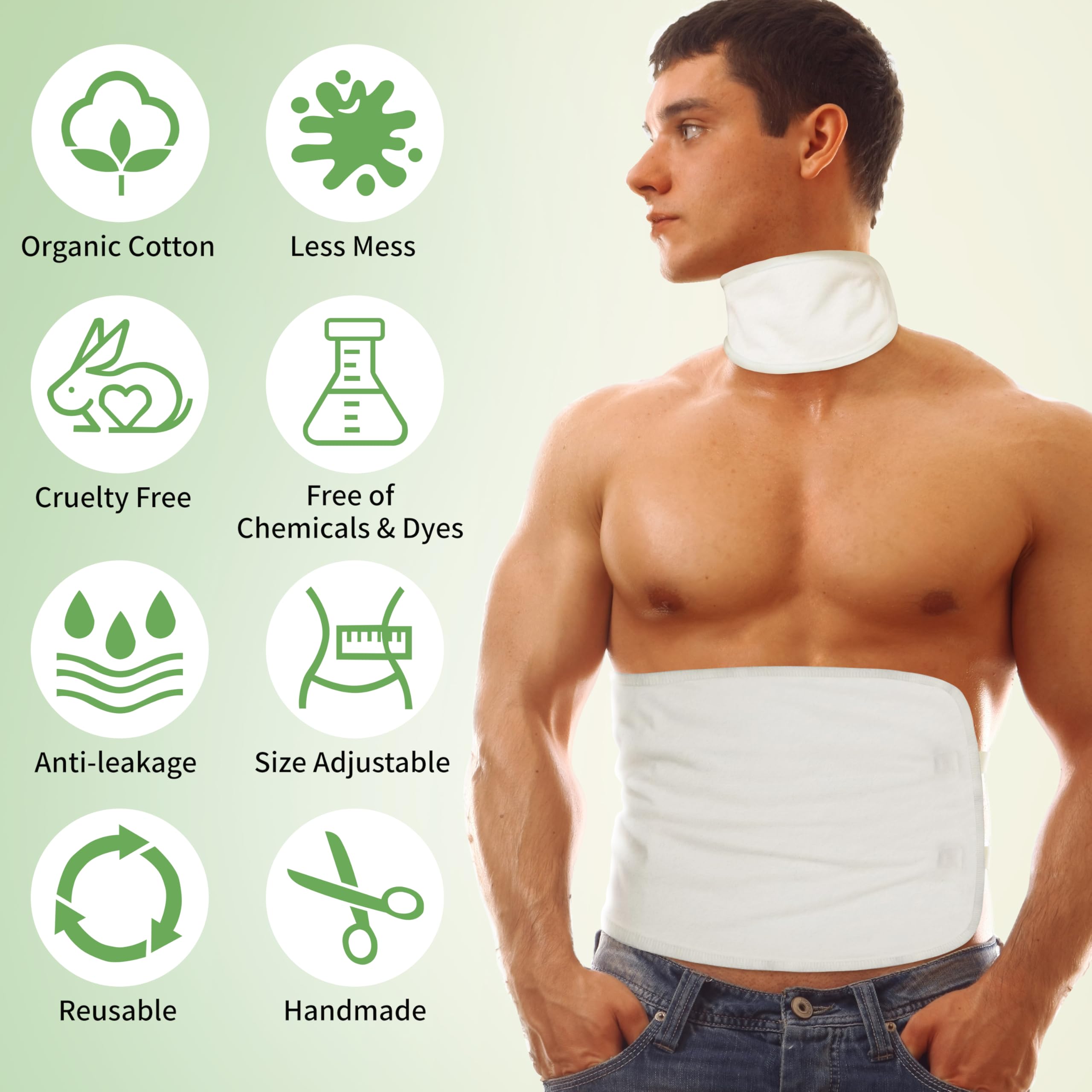 Taoscare organic cotton flannel texture for skin-friendly wear.