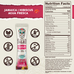 Taste Salud agua fresca drink mix in glass illustrating flavorful hydration.