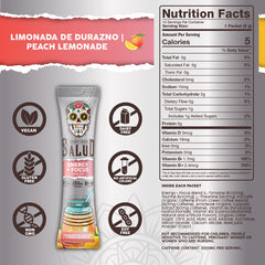 Taste Salud amino acids blend with L-Theanine Tyrosine Taurine for focus.