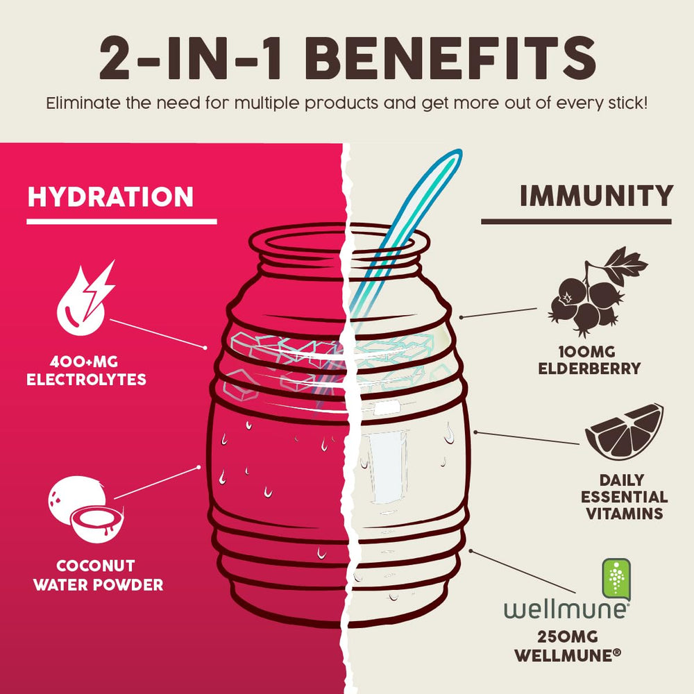 Taste Salud elderberry extract packet highlighting antioxidant-rich support.