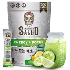 Taste Salud energy-focus stick packs ready for on-the-go vitality