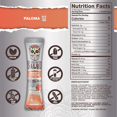 Taste Salud l-theanine-tyrosine-taurine blend highlights calm focus and mood support.