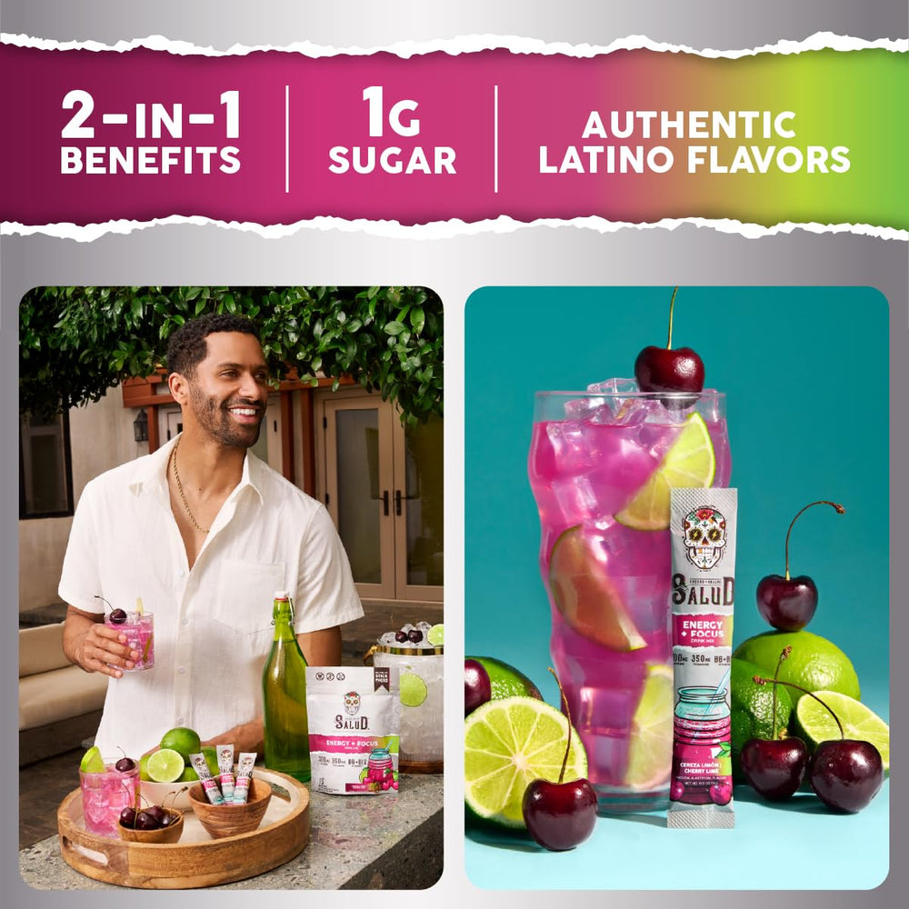 Taste Salud organic caffeine blends highlight two clean sources for smooth focus.