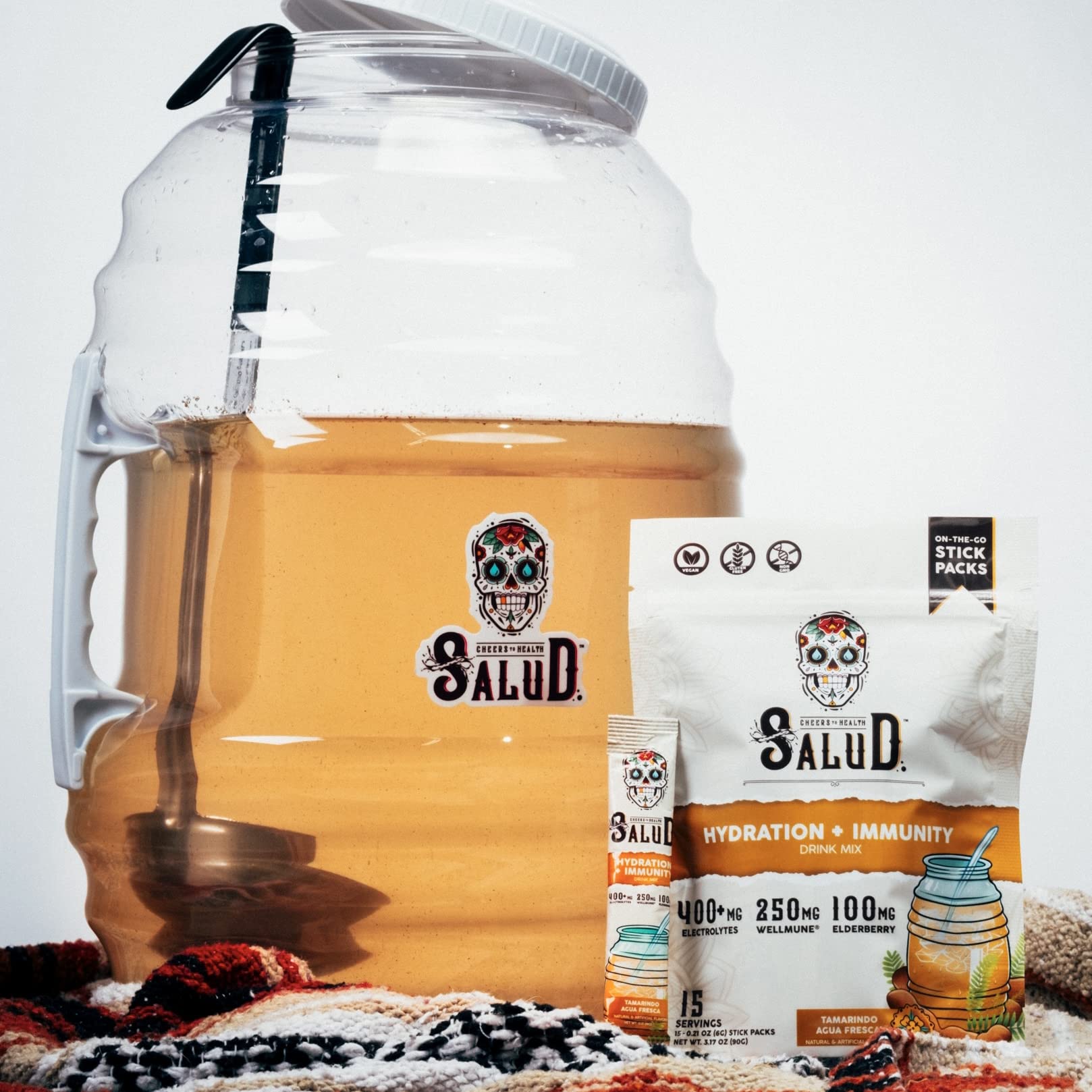 Taste Salud portable stick packs make hydration easy on the go