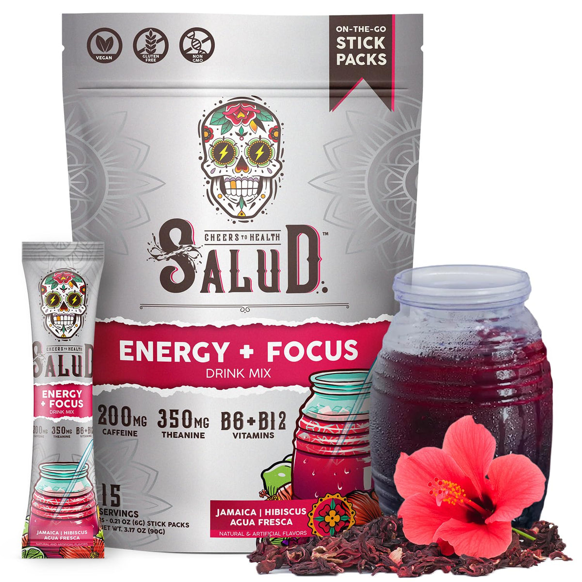 Taste Salud stick pack provides on-the-go energy and focus.