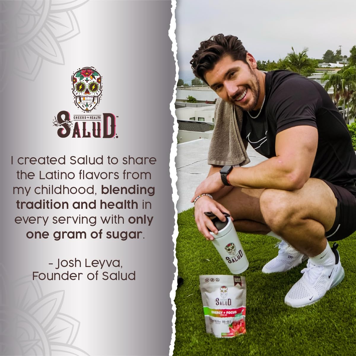 Taste Salud vegan gluten-free non-GMO labels emphasize inclusive ingredients.