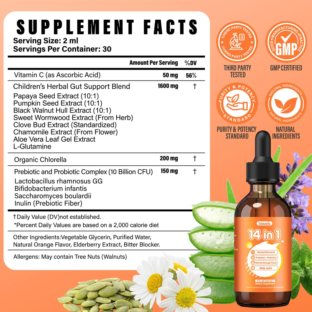Tatavonix herbal ingredients like thyme and fennel for digestion.