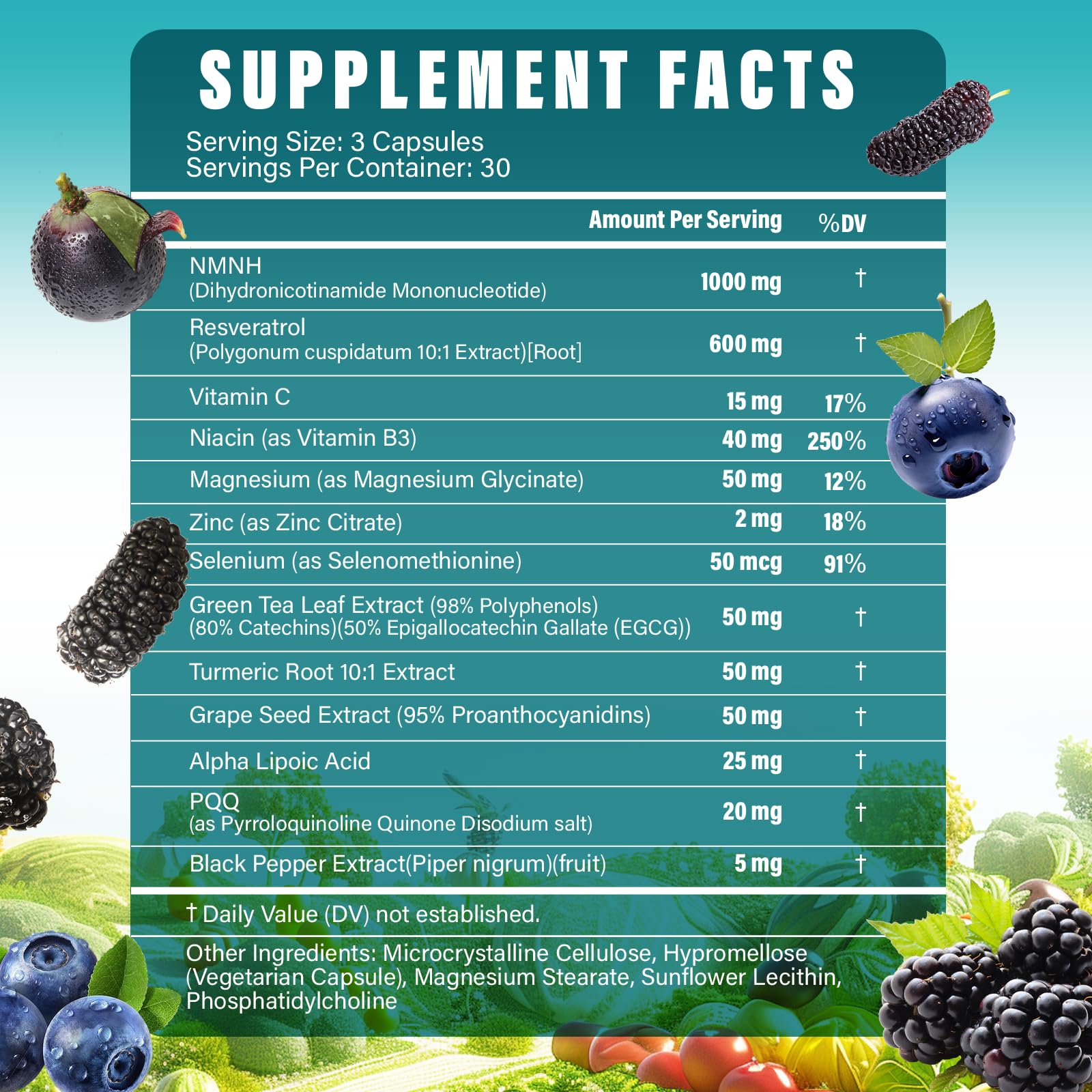 Tatavonix NMNH capsules daily-dose closeup highlighting easy-to-swallow format.