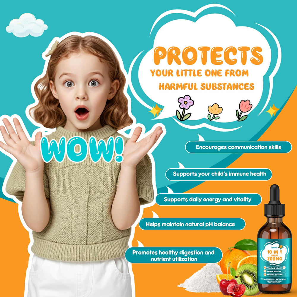 Tatavonix Zeolite Detox designed for kids with strawberry flavor.