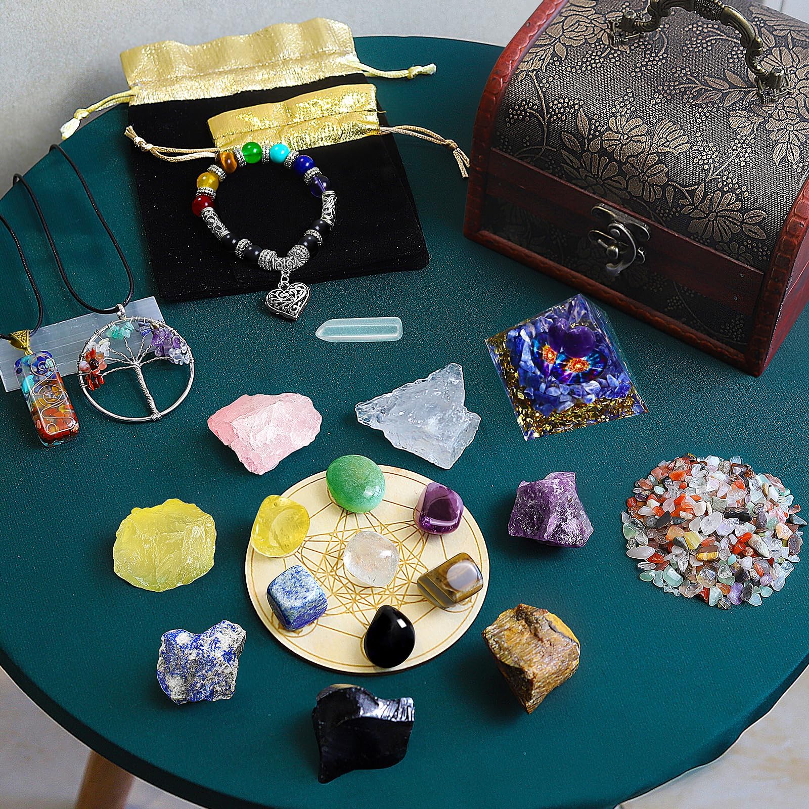 Tatoodaa Crystal Pyramid used as focal point in practice