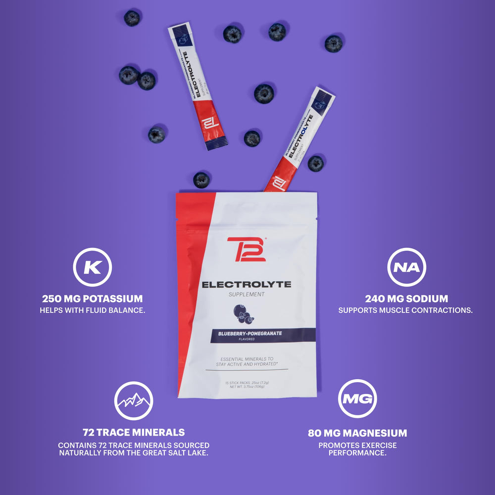 TB12 product tub with packets showcases gluten-free, vegan, and low sugar attributes