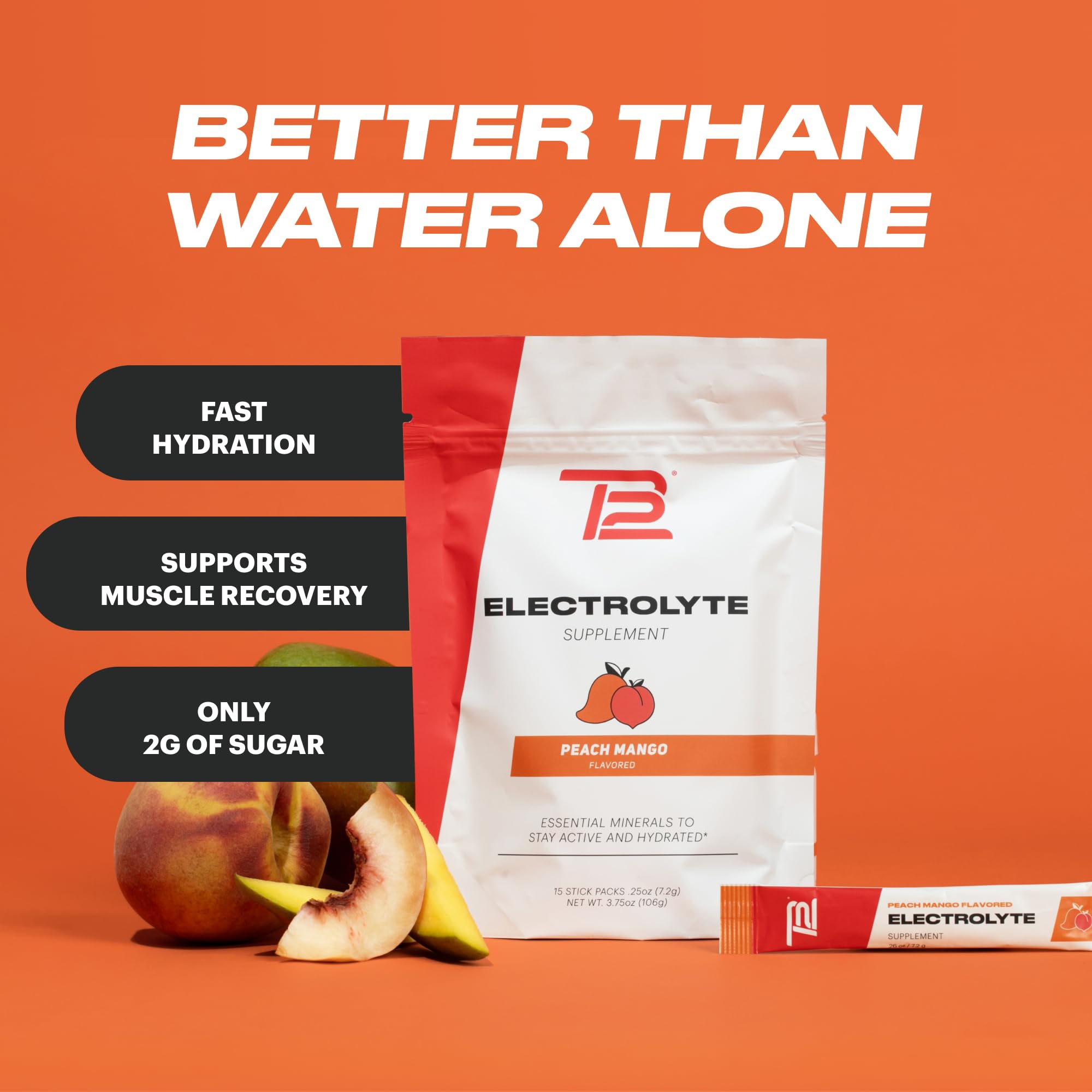 Athlete enjoying TB12 Peach Mango post-workout hydration