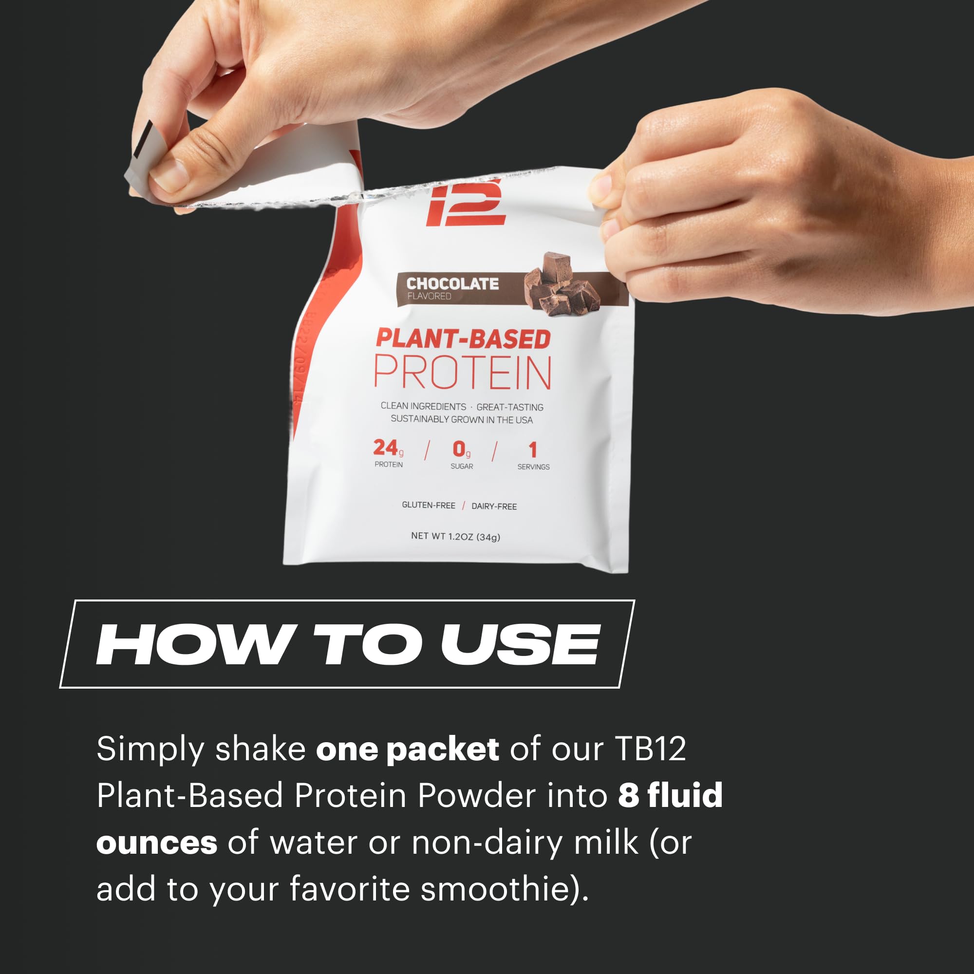 TB12 Plant Based Protein net carb count 1 for keto options.
