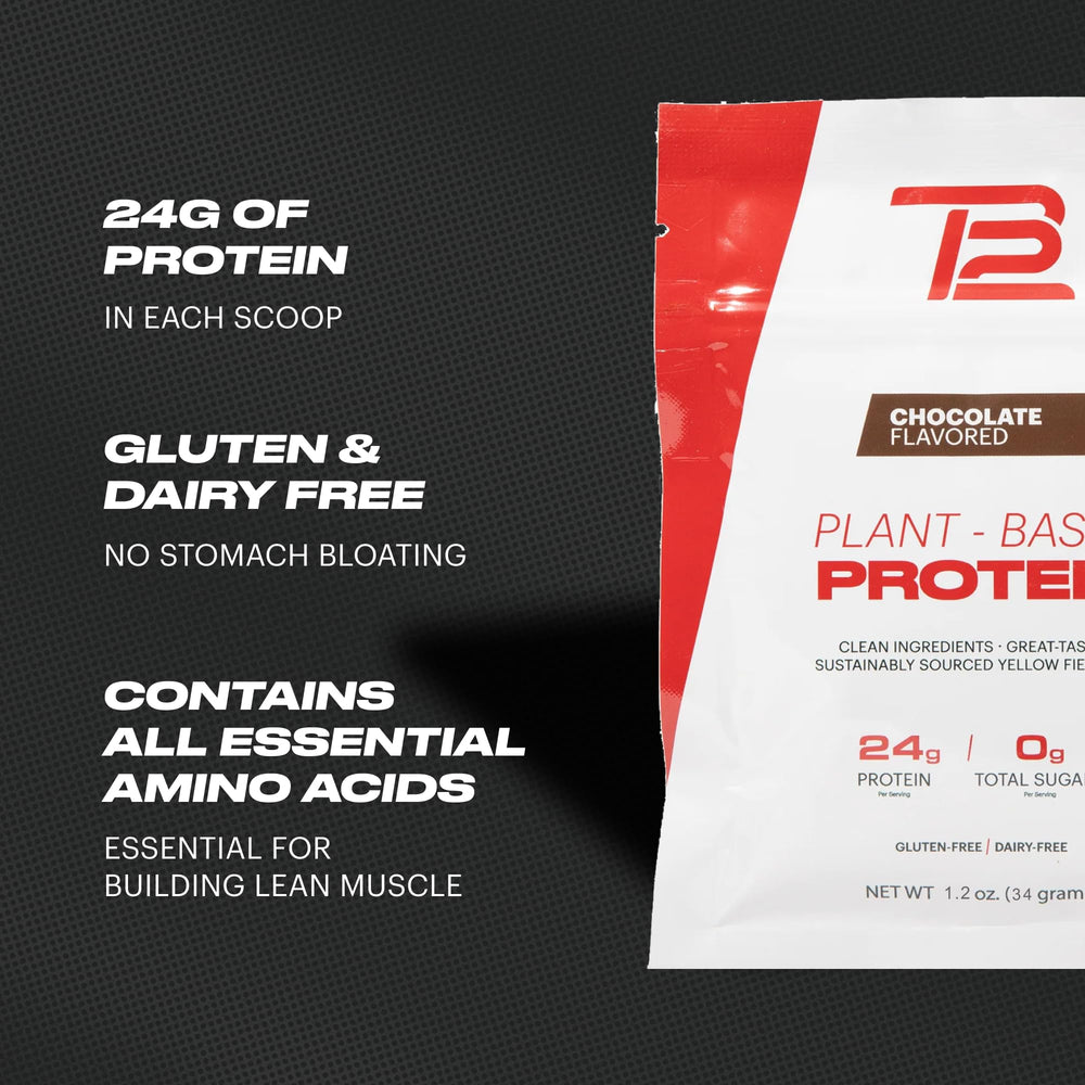 TB12 Plant Based Protein no sugar formula for clean shakes.