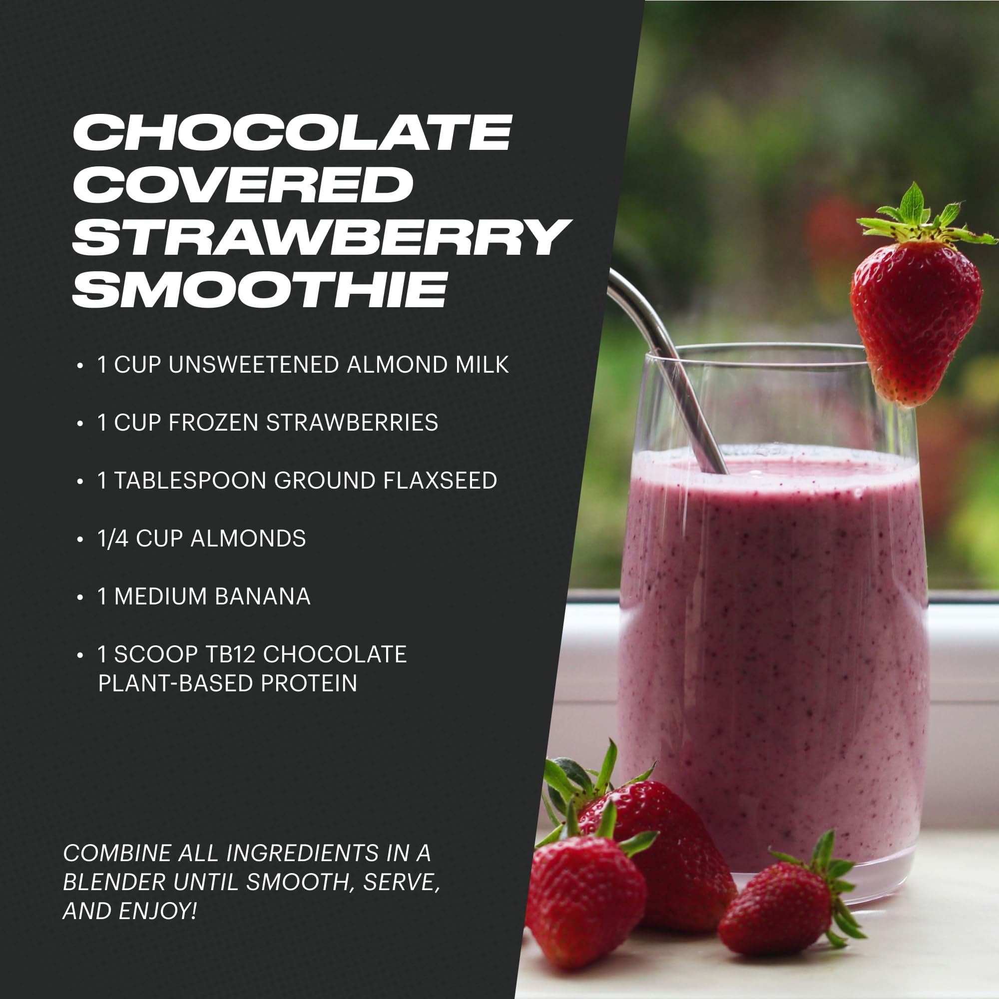TB12 Plant Based Protein post-workout shake ready after training.