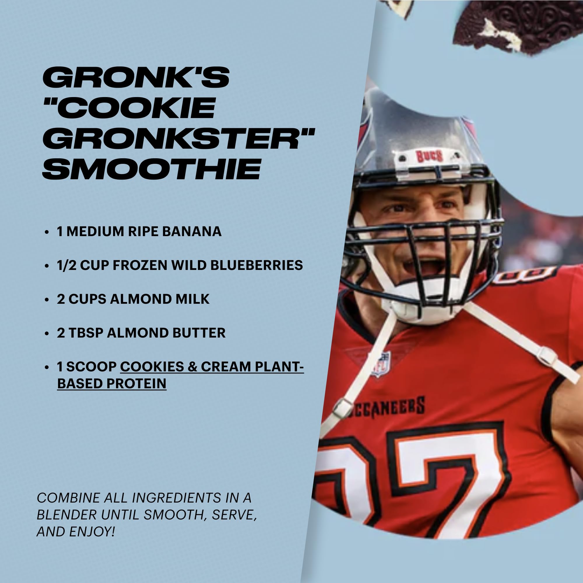 Post-workout TB12 protein shake ready to drink
