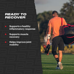 TB12 Recover tart cherry ingredient visual emphasizes soreness relief potential