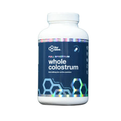 TBR Labs Pure Bovine Colostrum jar front view showing premium first milking quality