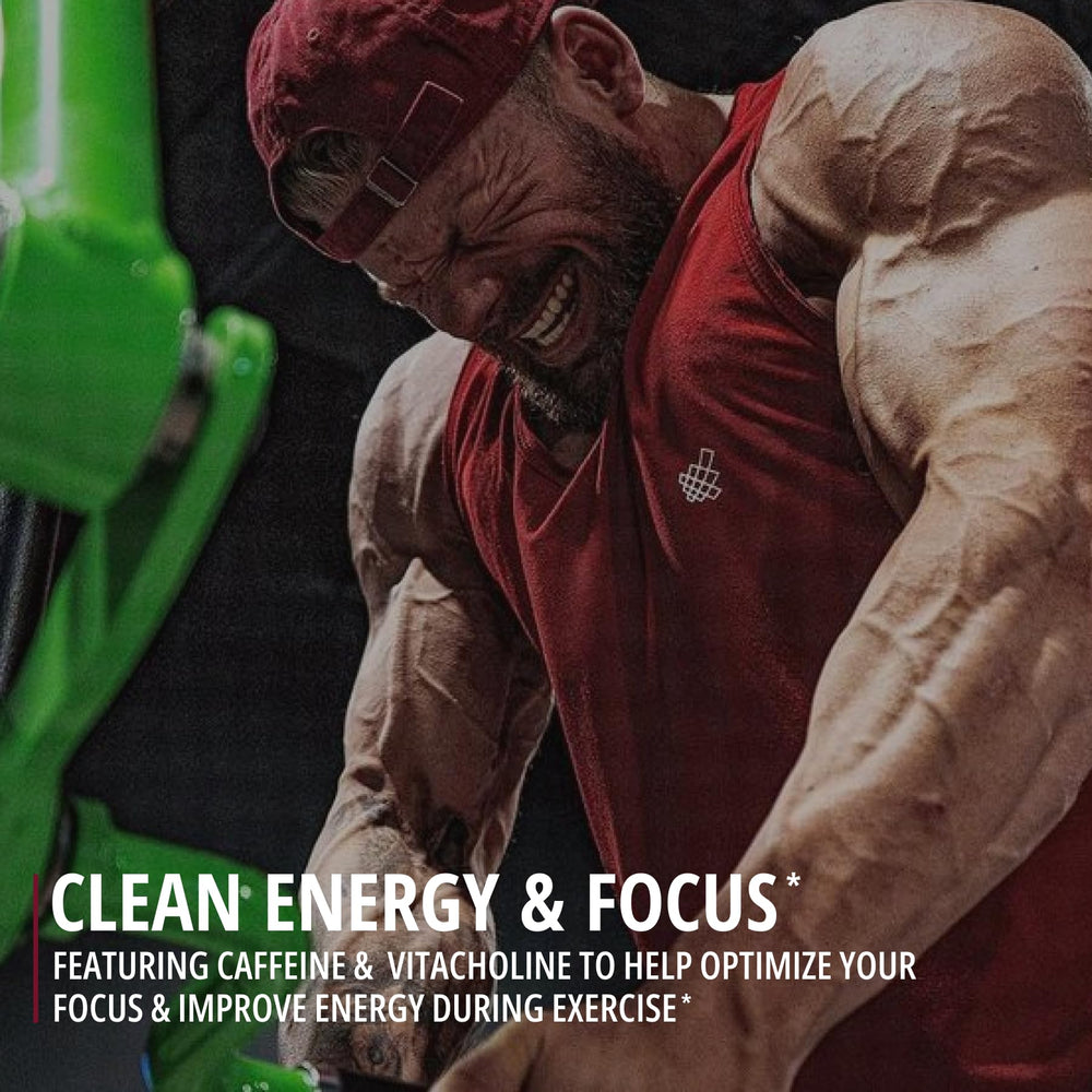 Athlete energized during workout after taking Batch 27 pre workout
