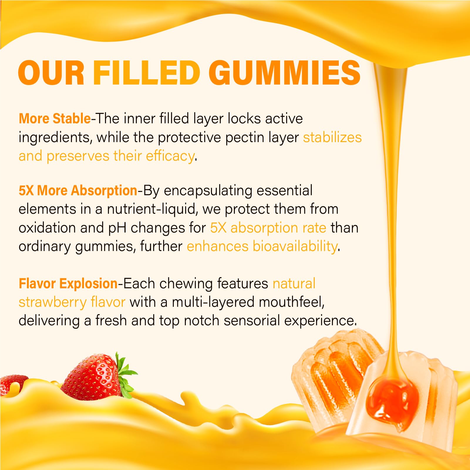 Tcemundry Liposomal Vitamin C Gummies bottle dispensing for easy daily use.