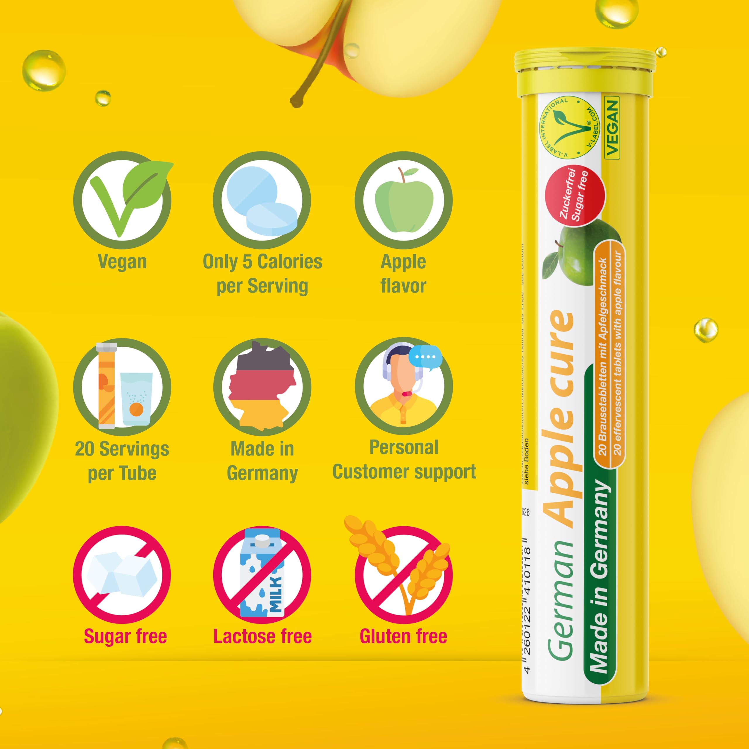 Sugar-free vegan formula offers a light, guilt-free beverage option.
