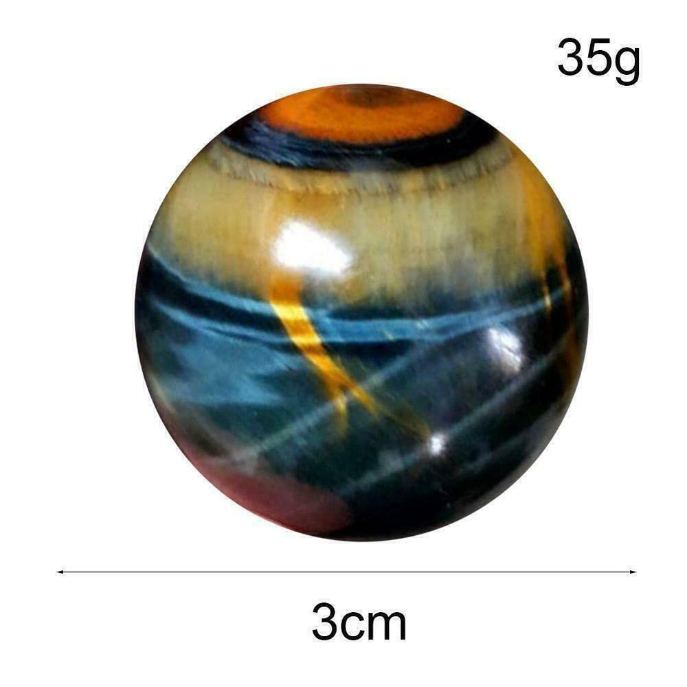 TEAMWILL blue tiger eye jasper ball in hand for portable decor