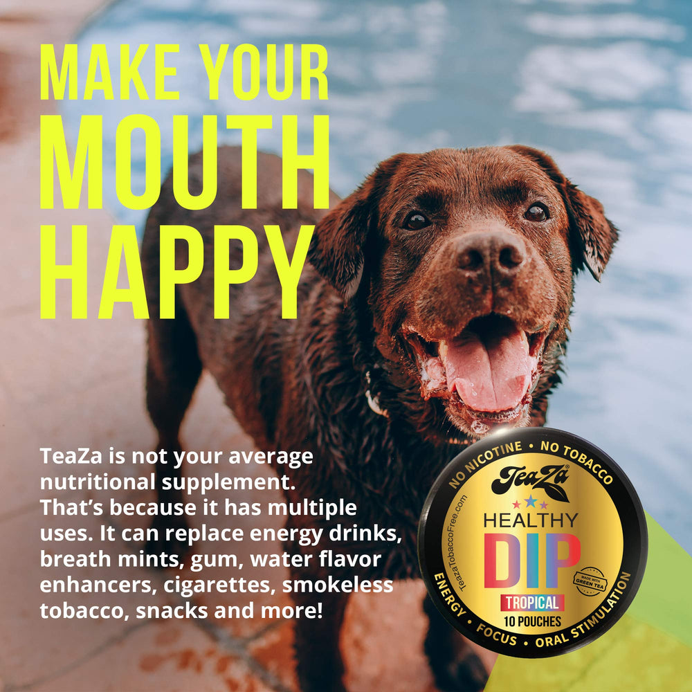TeaZa Banging Black Cherry flavor pouch close-up emphasizes bold tart and sweetness.