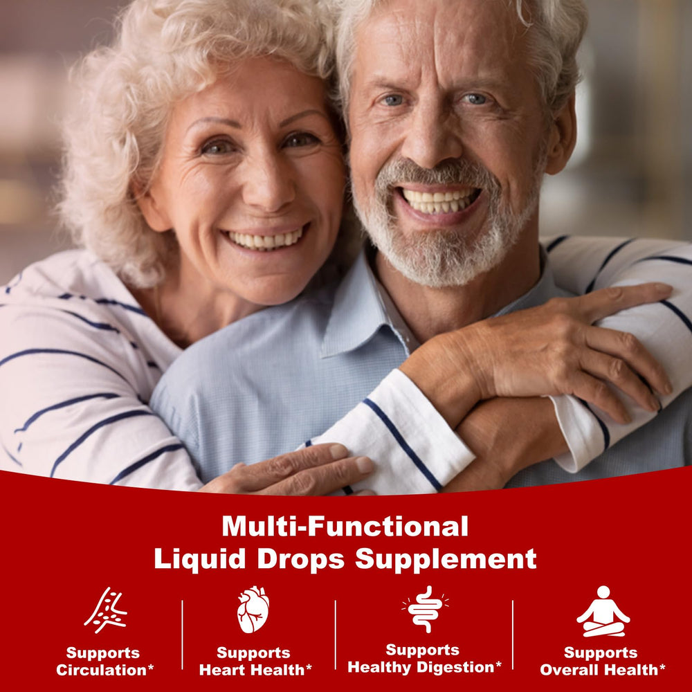 Tecepec Cayenne Pepper Drops ingredients illustration highlights 11 premium botanicals.