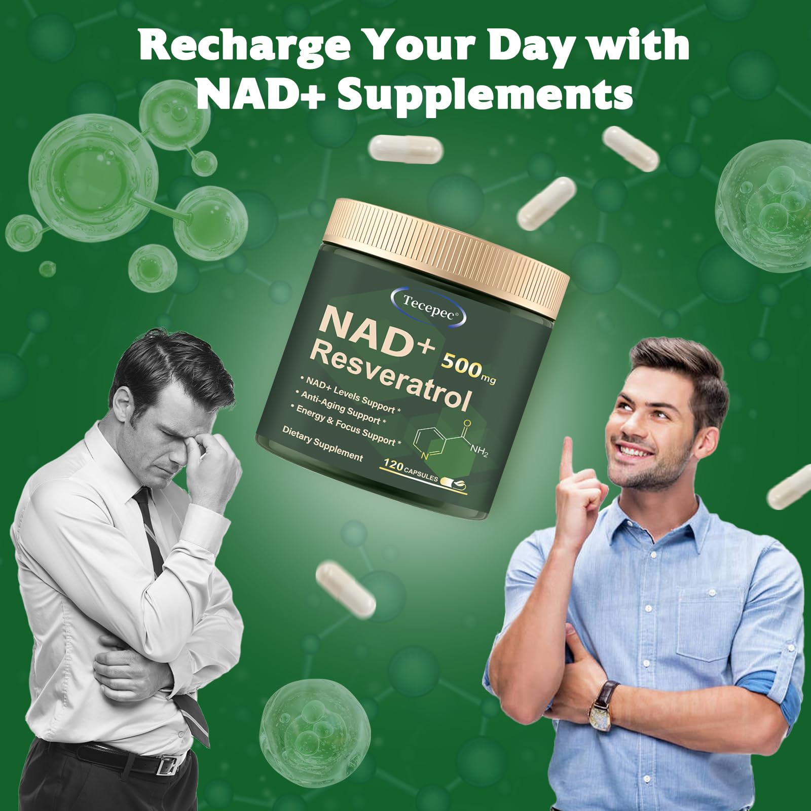 Tecepec NAD+ daily use ritual setup in the morning