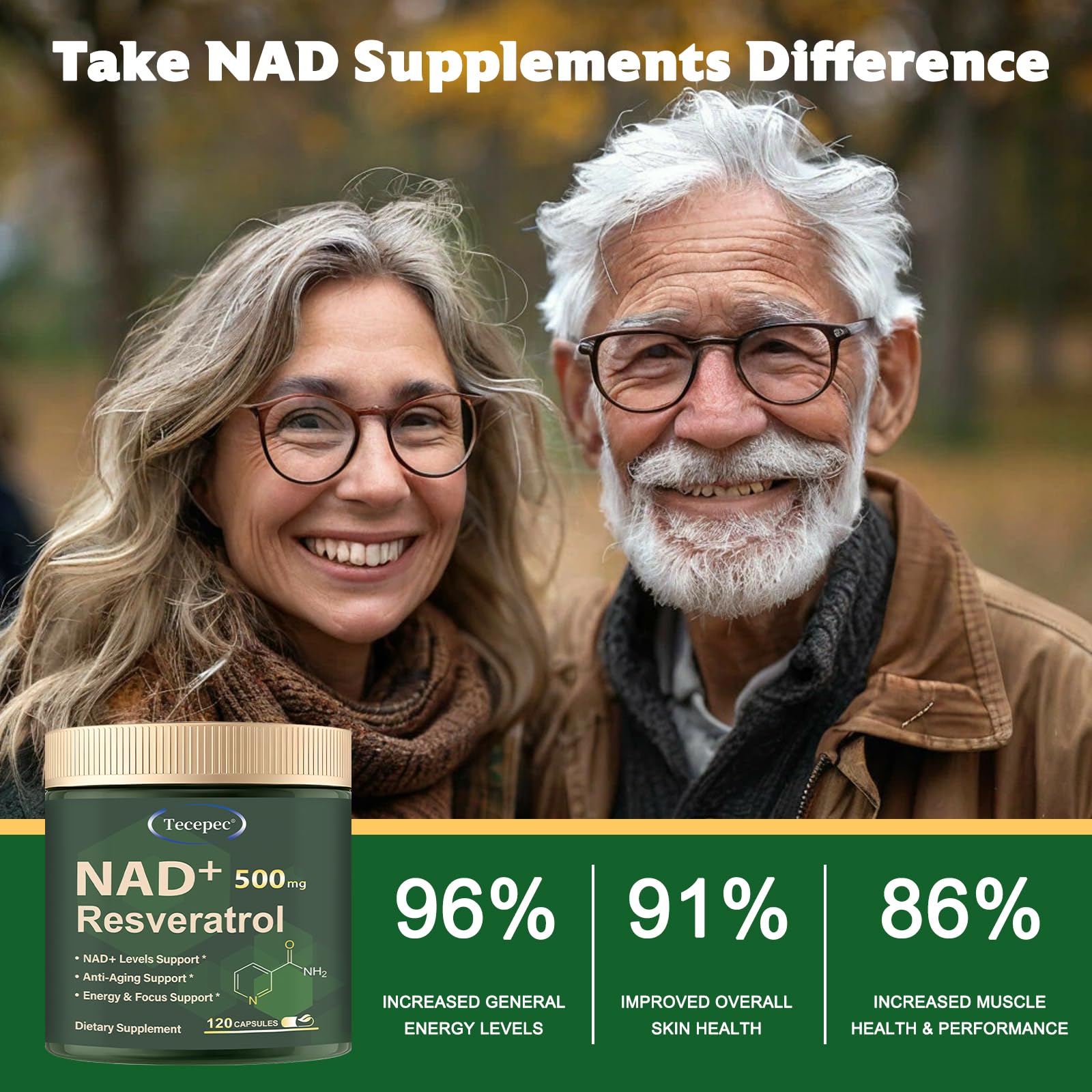 Tecepec NAD+ liposomal science close-up image
