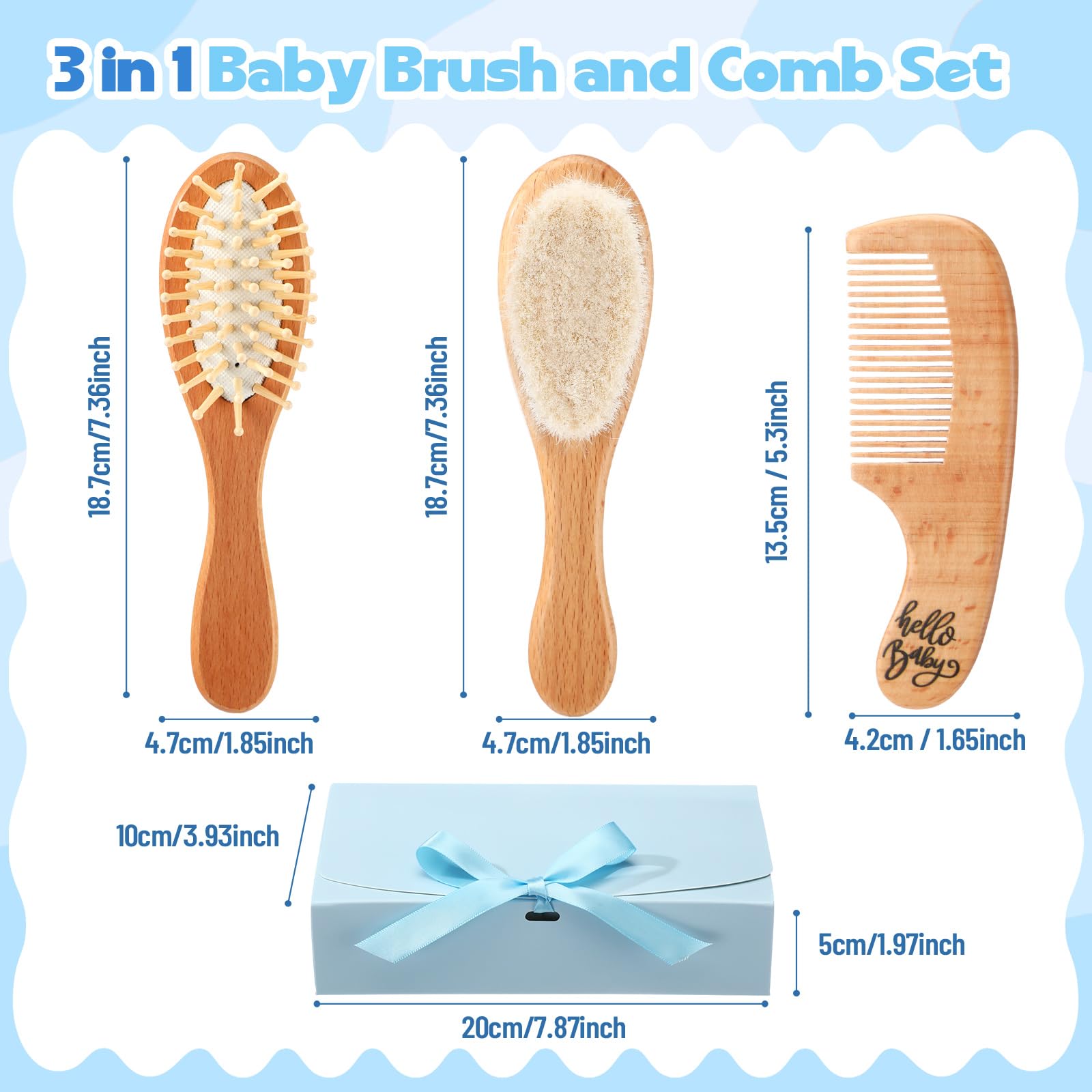 Teeneyou hair comb with smooth teeth for safe detangling.