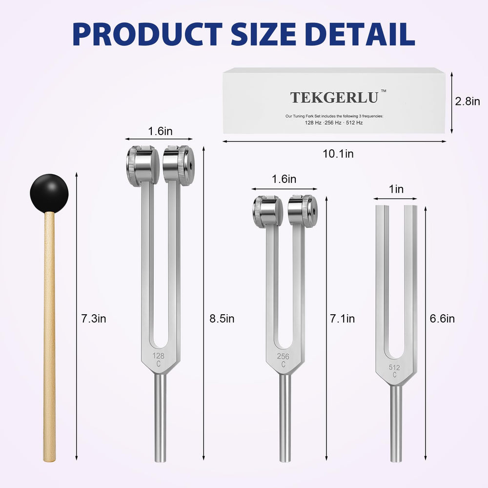 TEKGERLU 256Hz tuning fork ideal for balance and focus routines.