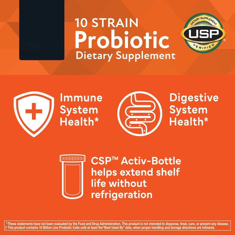 Bottle on shelf conveys everyday digestive and immune support
