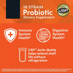Bottle on shelf conveys everyday digestive and immune support