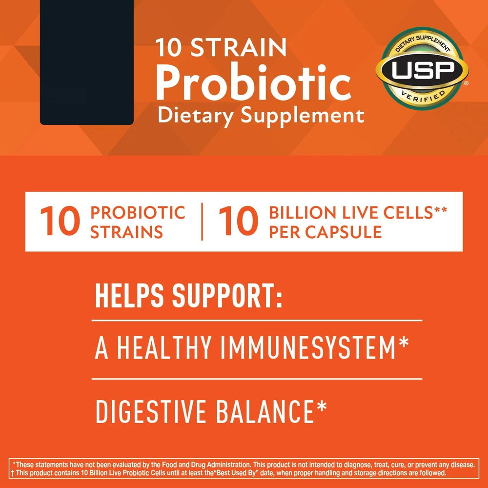Label highlights 10 strains including L. rhamnosus GG and B. lactis HN019