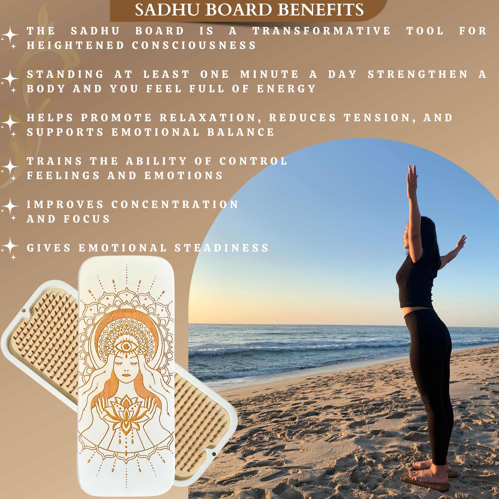 TENGRY Sadhu Board aroma sticks holder enhances session ambience
