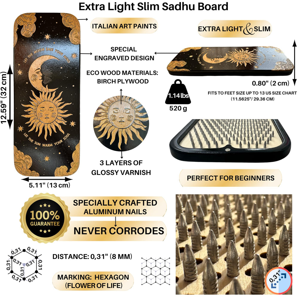 TENGRY Sadhu Board is lightweight and portable for practice anywhere.