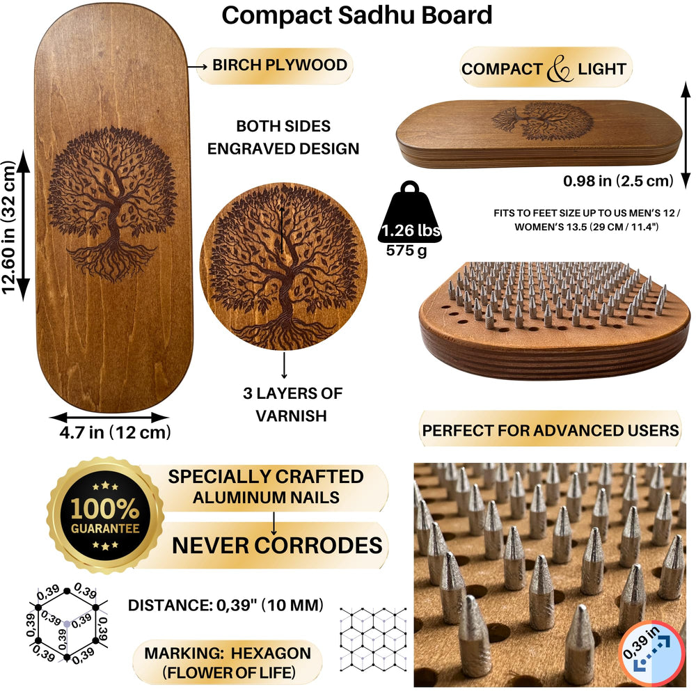 TENGRY Sadhu Board wooden base texture showing Birch plywood for calm practice