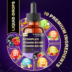 Ingredients panel highlighting B vitamins and cofactors for daily wellness.