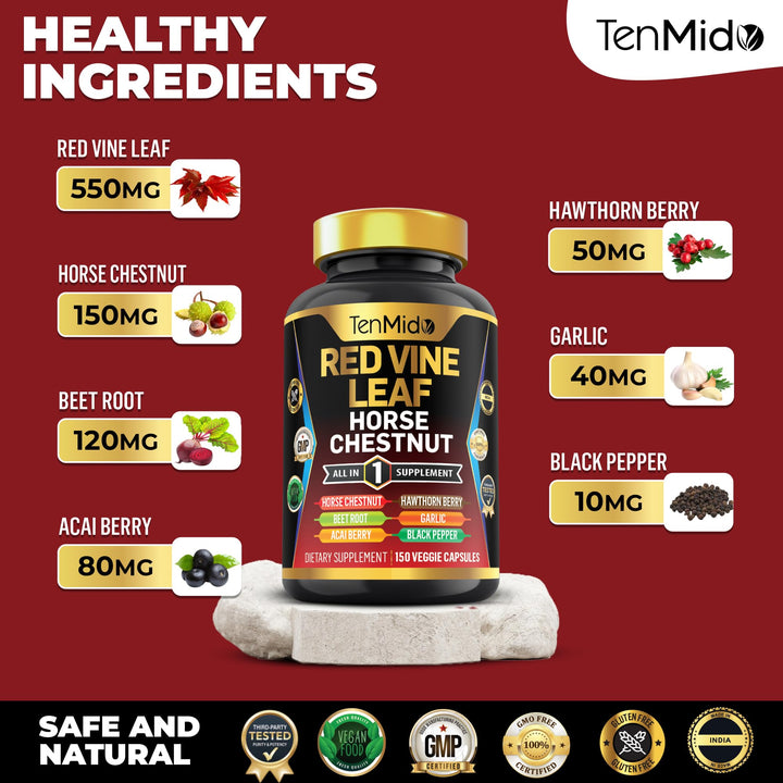 Tenmido Beet Root extract capsules rich in natural nutrients.