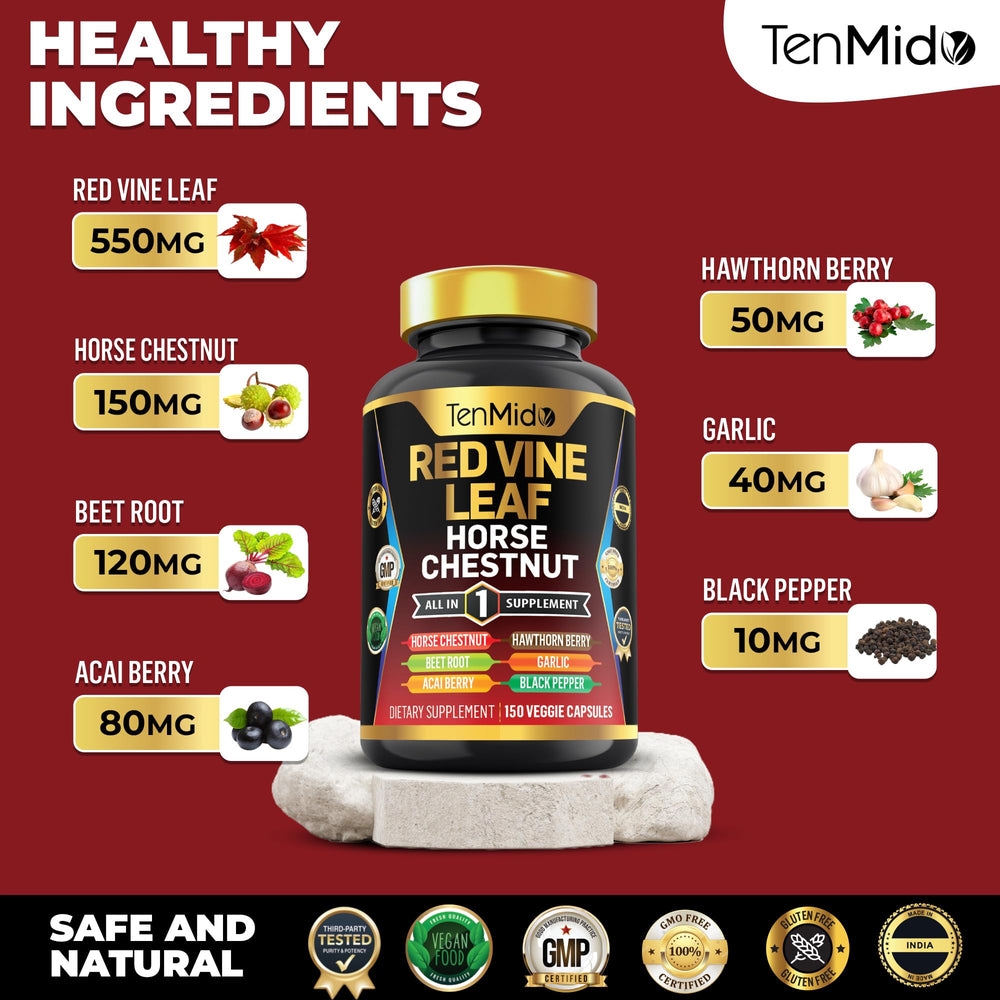 Tenmido Beet Root extract capsules rich in natural nutrients.