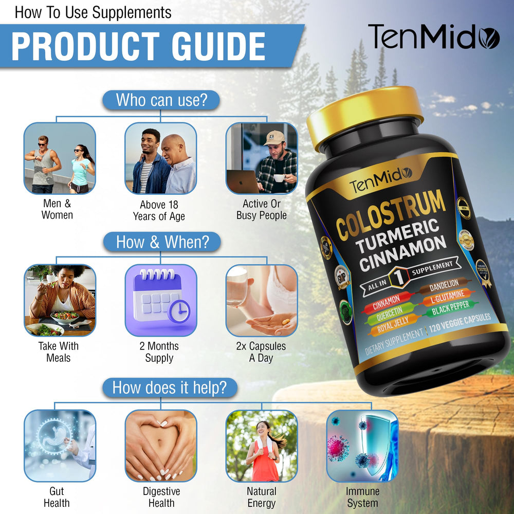 Morning routine with Tenmido Colostrum for daily digestive wellness