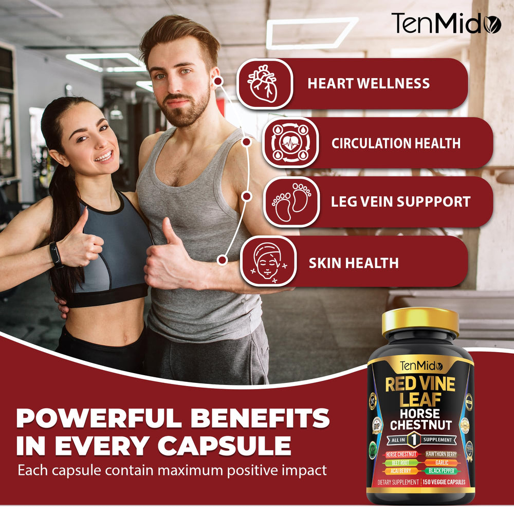 Tenmido Hawthorn Berry extract capsules for a balanced everyday routine.