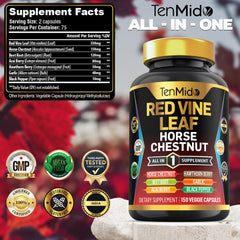 Tenmido Horse Chestnut extract capsules for supporting a balanced routine.
