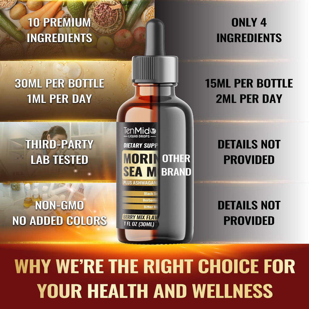 Tenmido liquid reveals a rich golden color of extracts