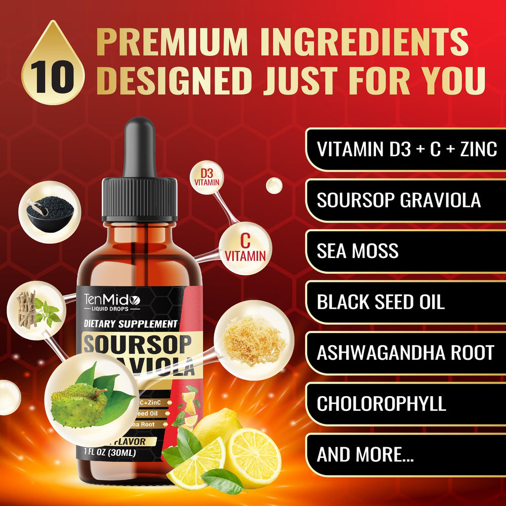 Tenmido Sea Moss ingredient panel highlights natural minerals for wellness.